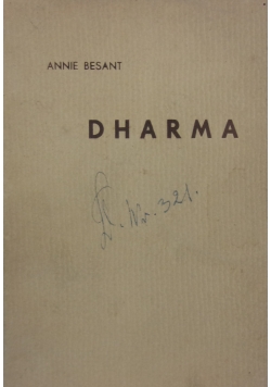 Dharma ,1937r.
