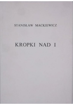 Kropki nad i reprint z 1927 r.