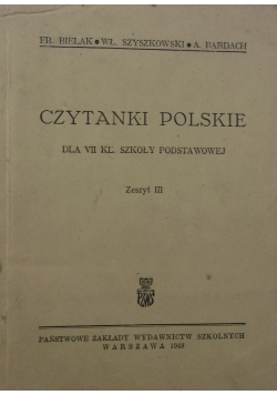 Czytanki polskie dla VII kl. szkoły podstawowej, 1947 r.