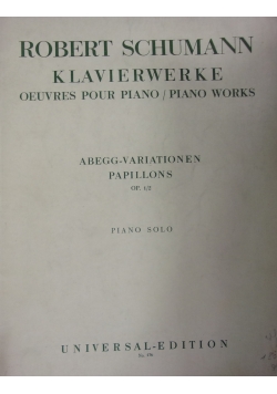 Klavierwerke oeuvres pour piano, 1938r.