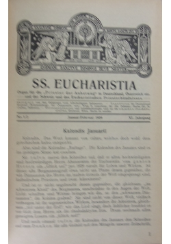 SS. Eucharistia, 1931 r.