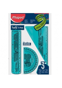 Zestaw Twist'n Flex lin., ekier., kątom. bls MAPED