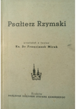 Psałterz Rzymski ,1947 r.