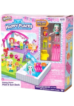 Shopkins HappyPlaces S2 zestaw basen z tarasem