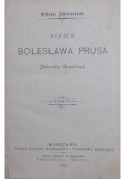 Pisma Bolesława Prusa, Tom III, 1897 r.