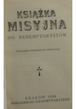 Książka Misyjna ,1937 r.