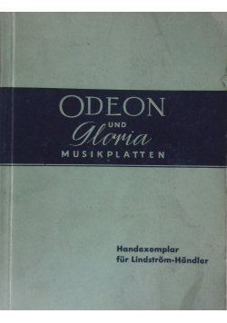 Oden und Gloria musikplatten, 1936/37 r.