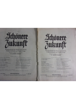 Schonere zukunft, nr. 42-43