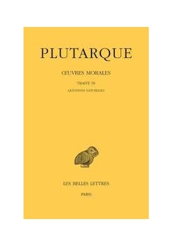 Plutarque Oeuvres Morales