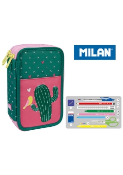 Piórnik Milan 3-poziomowy z wyposażeniem Cactus