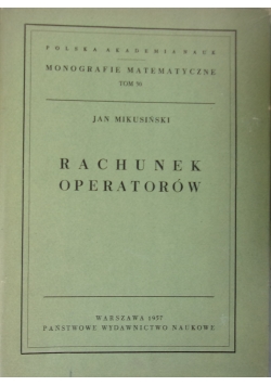 Rachunek operatorów, tom 30