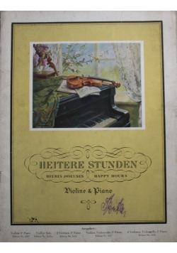 Heitere Stunden violine and piano 1933r.