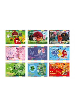 Blok rysunkowy kolorowy A4/20K Angry Birds M(10sz)