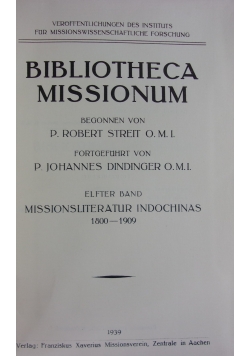 Bibliotheca Missionum 1939r.