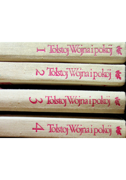 Wojna i pokój tom od 1 do 4