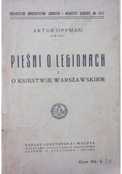 Pieśń o legionach i księstwie Warszawskiem, 1918r.