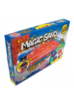 Magic Sand - Zestaw z piaskownicą i foremkami