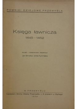 Księga ławnicza, 1936 r.