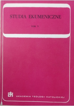 Studia Ekumeniczne, Tom V