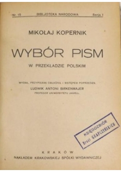 Wybór pism, 1920 r.