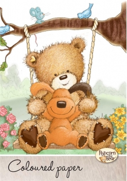Papier kolorowy A4/20K Popcorn Bear
