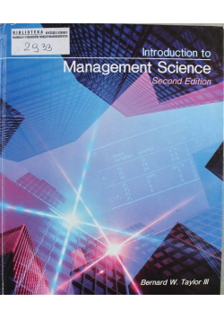 Introduction to Management Science second edition
