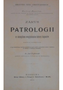 Zarys patrologii 1904 r