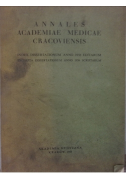 Annales Academiae Medicae Cracoviensis