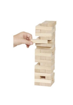 Wieża jenga duża naturalna