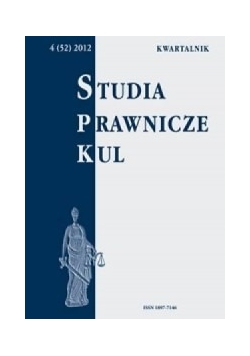 Studia prawnicze KUL, kwartalnik, nr 4/2012