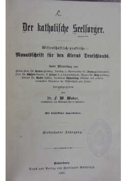 Der katholische Seelforger, 1905 r.