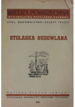 Stolarka Budowlana ,1950r.