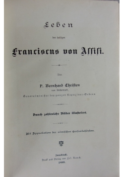 Leben des heiligen ,1899r.