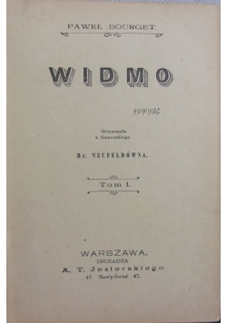 Widmo, 1901 r.