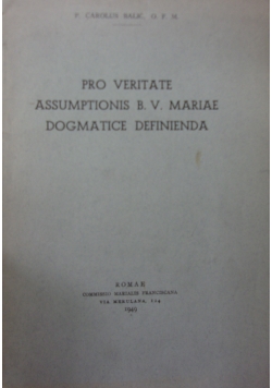 Pro veritate assumptionis B. V. mariae dogmatice definienda, 1949 r.
