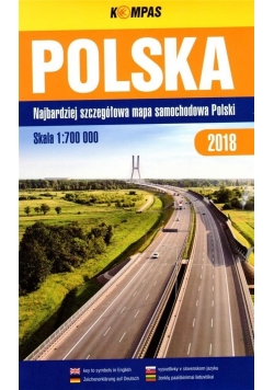 Mapa samochodowa 1:700 000 Polska 2018 BR