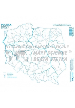 Zestaw I - Polska mapa konturowa (20szt)
