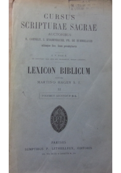 Lexicon Biblicum 1907 r.
