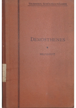 Demosthenes ausgewahlte politische reden, 1899 r.