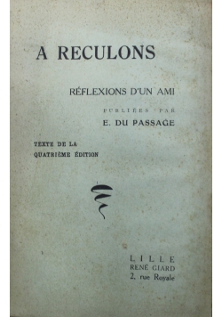 A Reculons ok 1947 r.