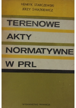 Terenowe akty normatywne w PRL