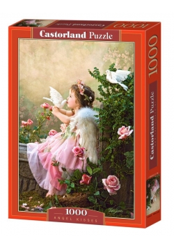 Puzzle 1000 Aniołek w różowej sukieneczce CASTOR