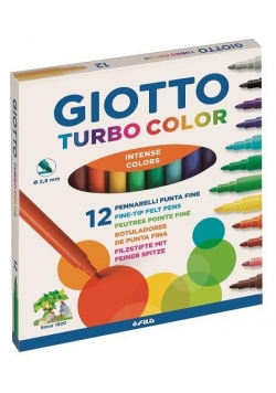 Pisaki Turbo Color 12 kolorów GIOTTO
