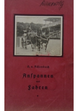 Anspannen und fahren,1921r.