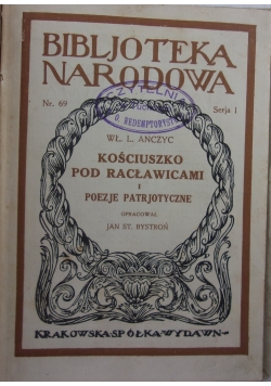 Kościuszko pod racławicami i poezje patrjotyczne, 1924 r.