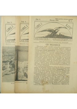 Orli lot miesięcznik krajoznawczy. Rok V nr od 1 do 5, 1924 r.