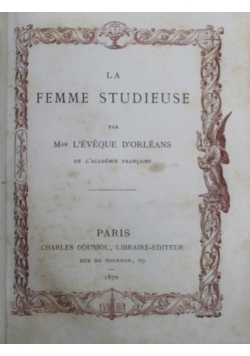 La Femme Studieuse 1870 r.