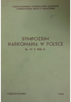 Sympozjum narkomania w Polsce