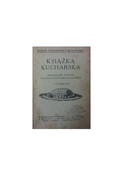 Książka kucharska , 1918r.
