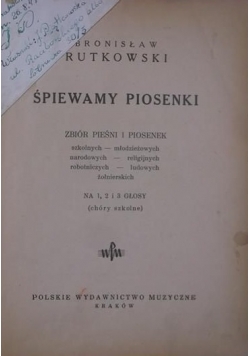 Śpiewamy piosenki, 1947 r.